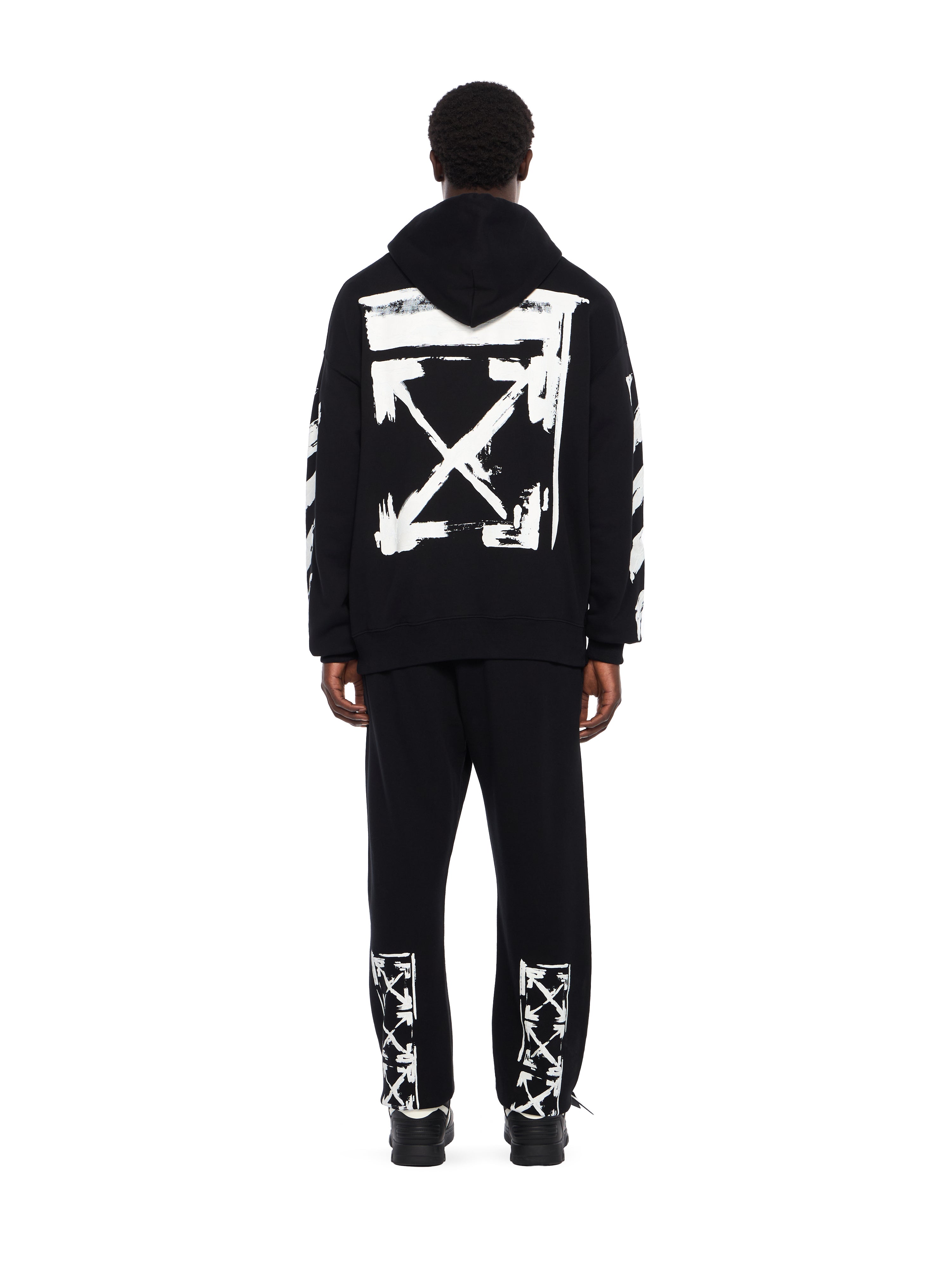 Off-White Ink Arrow Skate Hoodie Black Cream