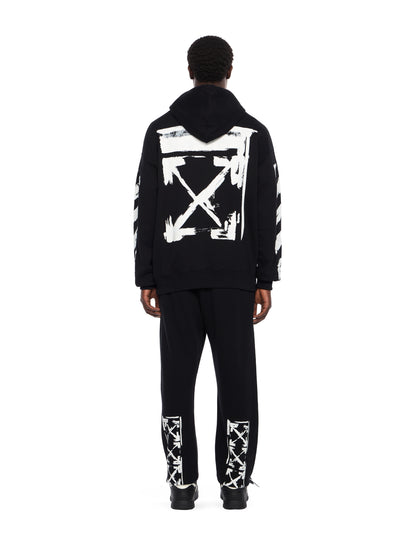 Off-White Ink Arrow Skate Hoodie Black Cream