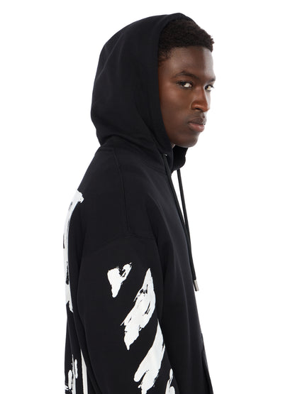 Off-White Ink Arrow Skate Hoodie Black Cream