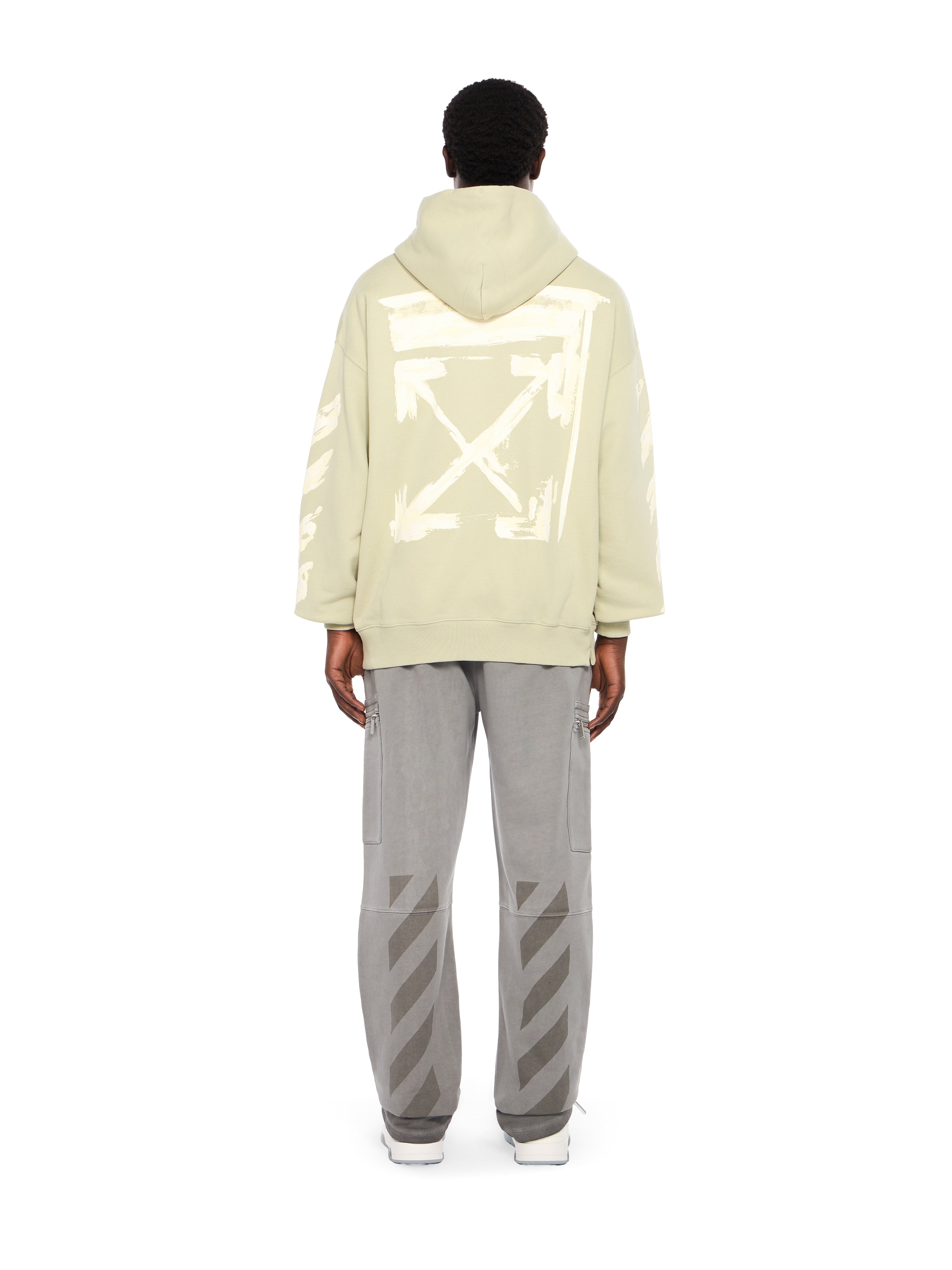 Off-White Ink Arrow Skate Hoodie Black Cream