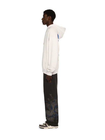 Off-White Brush Arrow Skate Hoodie Grey