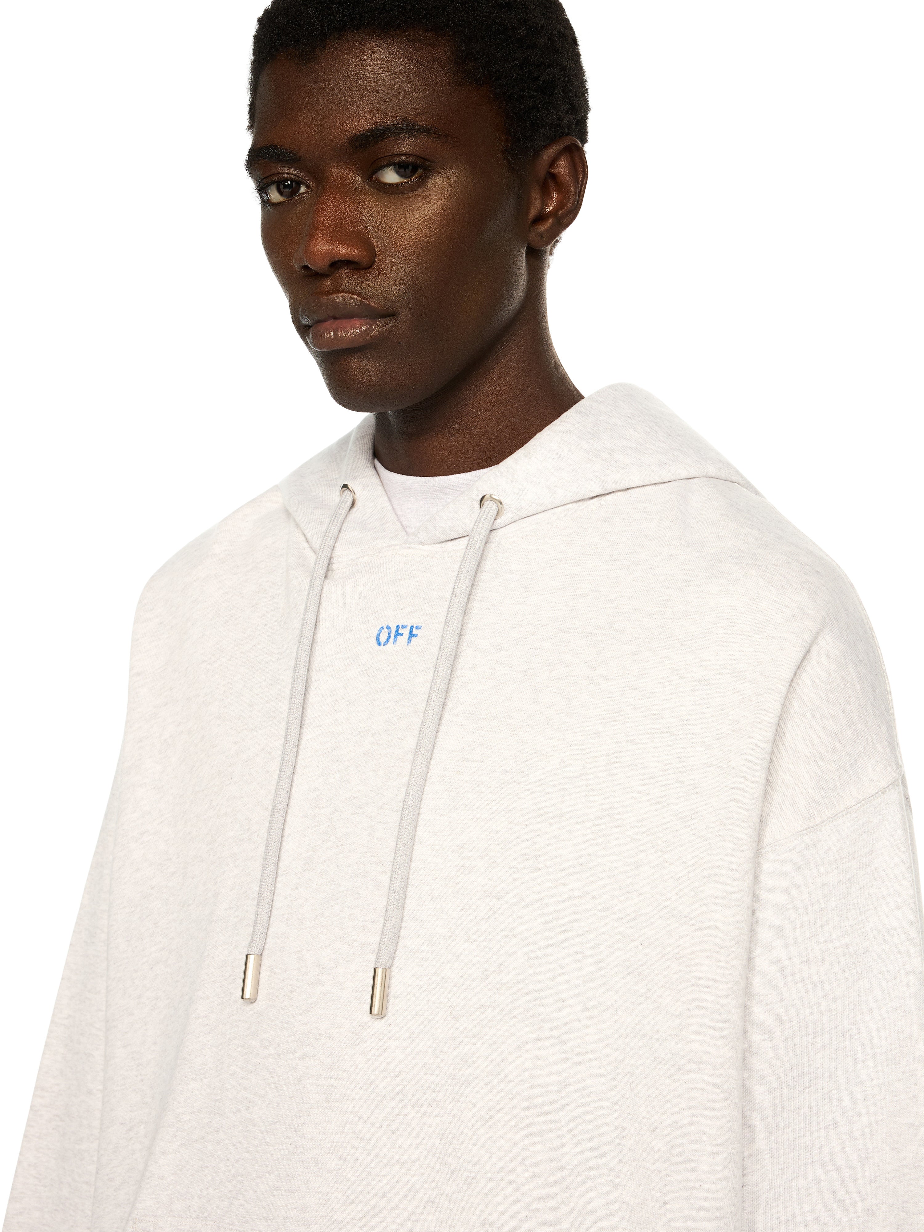Off-White Brush Arrow Skate Hoodie Grey