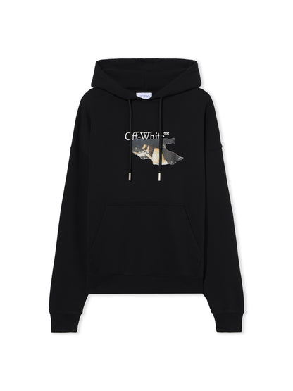 Off-White Paint Arrow Skate Hoodie Black