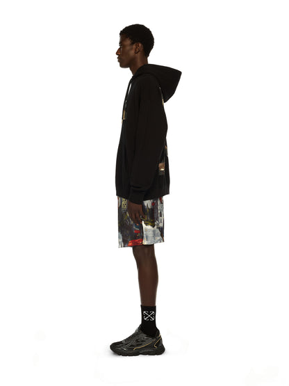 Off-White Paint Arrow Skate Hoodie Black