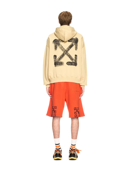 Off-White Spray Arrow Skate Hoodie Neutrals
