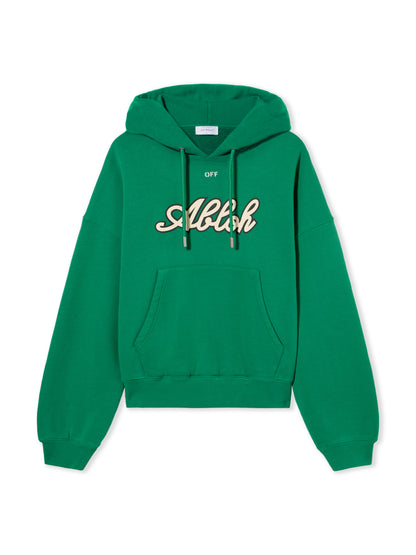 Off-White Football Over Hoodie Green