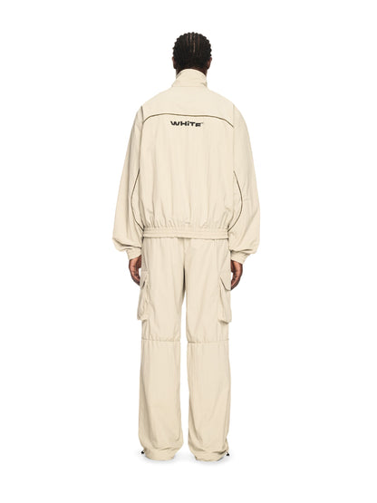 Off-White Gray Off Split Track Jacket Neutrals