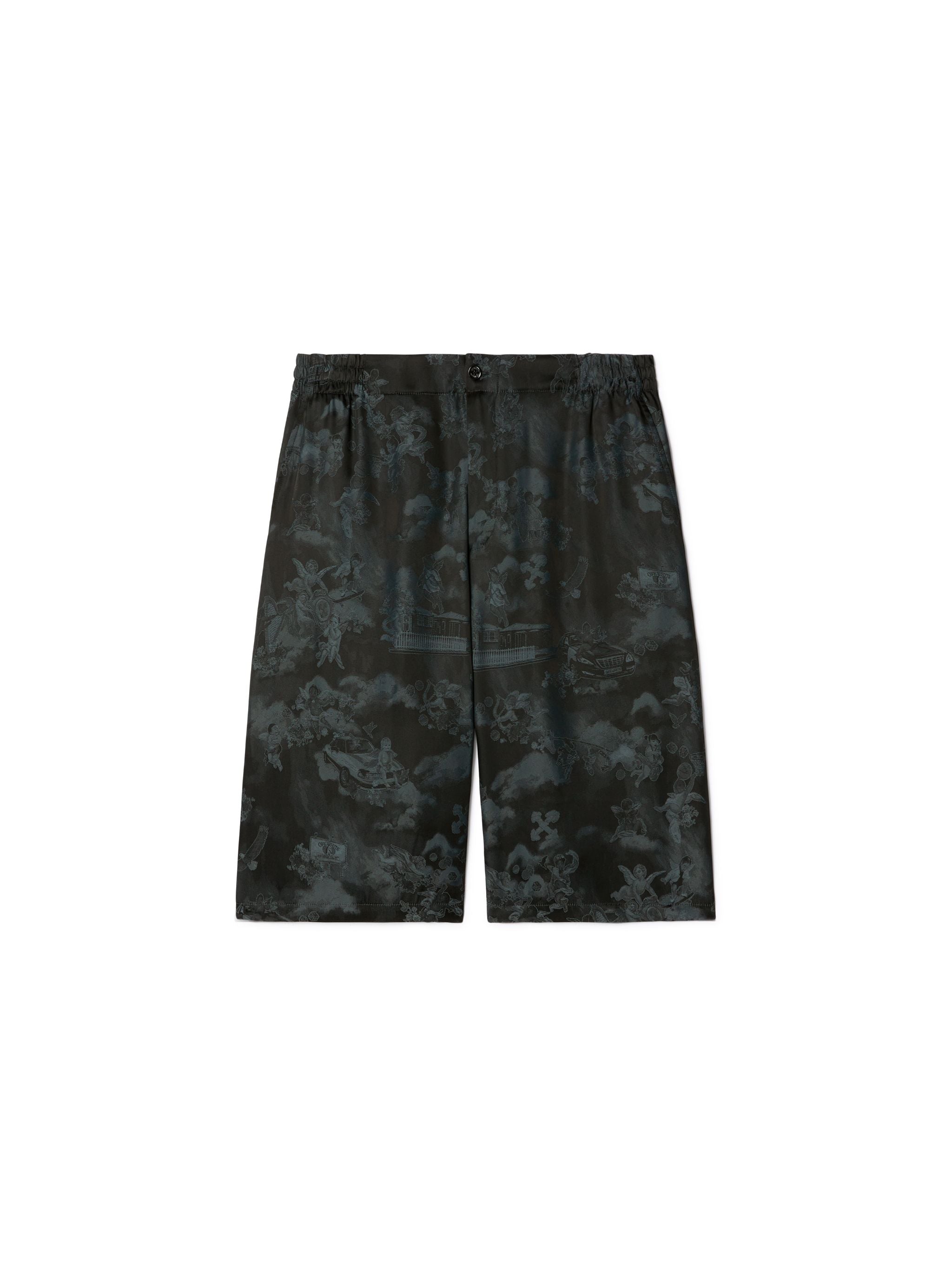 Off-White Fresco Visc Jacq Bowling Shor Black