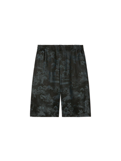 Off-White Fresco Visc Jacq Bowling Shor Black