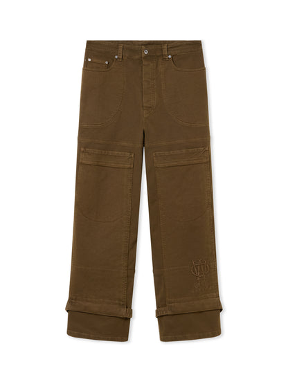Off-White Gothic Drill Relaxed Pants Vintage