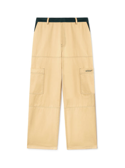 Off-White Stitch Cotgab Straight Cargo Yellow