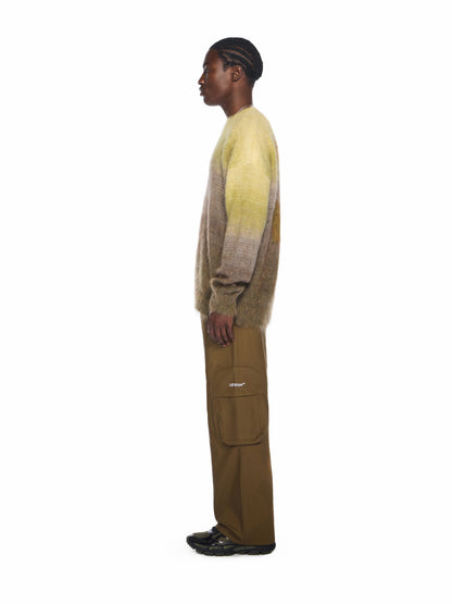 Off-White Bookish Cotton Cargo Pants Beech