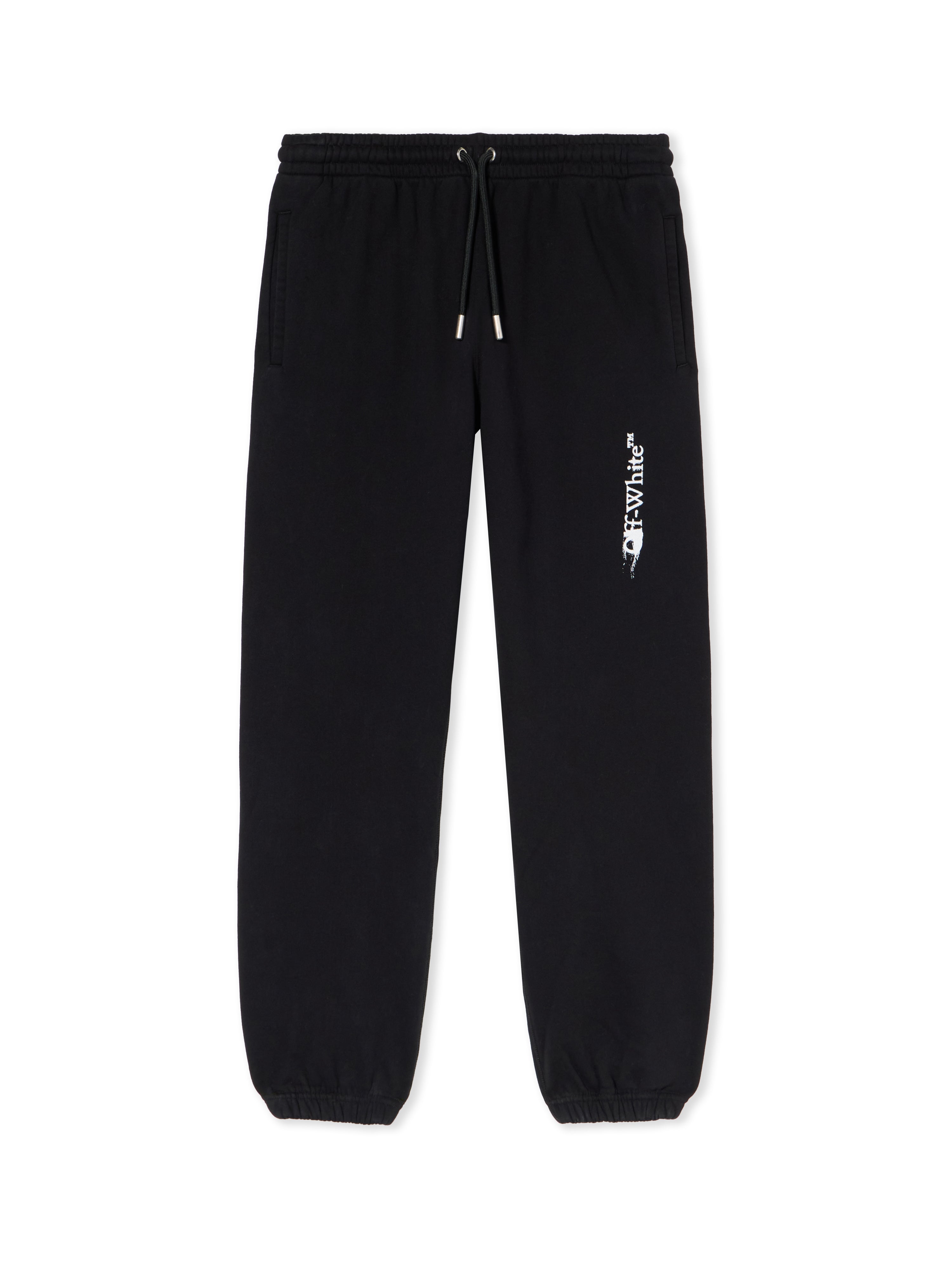 Off-White Ink Arrow Cuffed Sweatpants Black