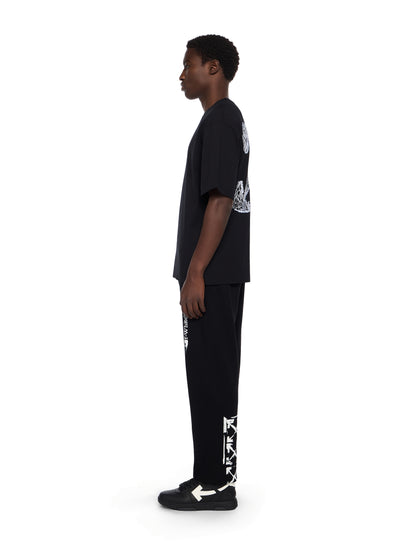Off-White Ink Arrow Cuffed Sweatpants Black