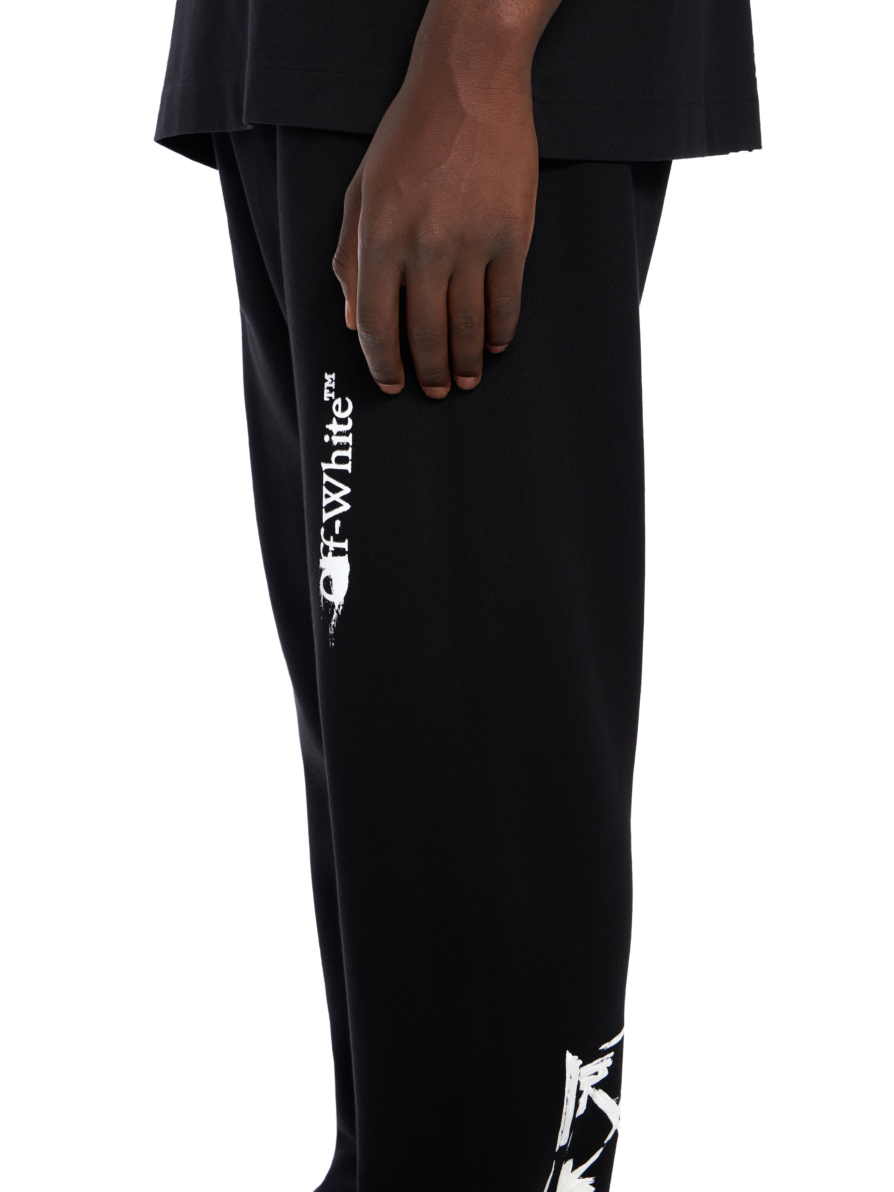 Off-White Ink Arrow Cuffed Sweatpants Black
