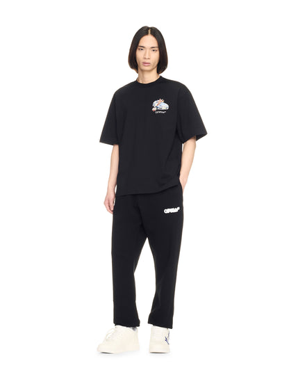 Off-White Spray Arrow Cuffed Sweatpants Black