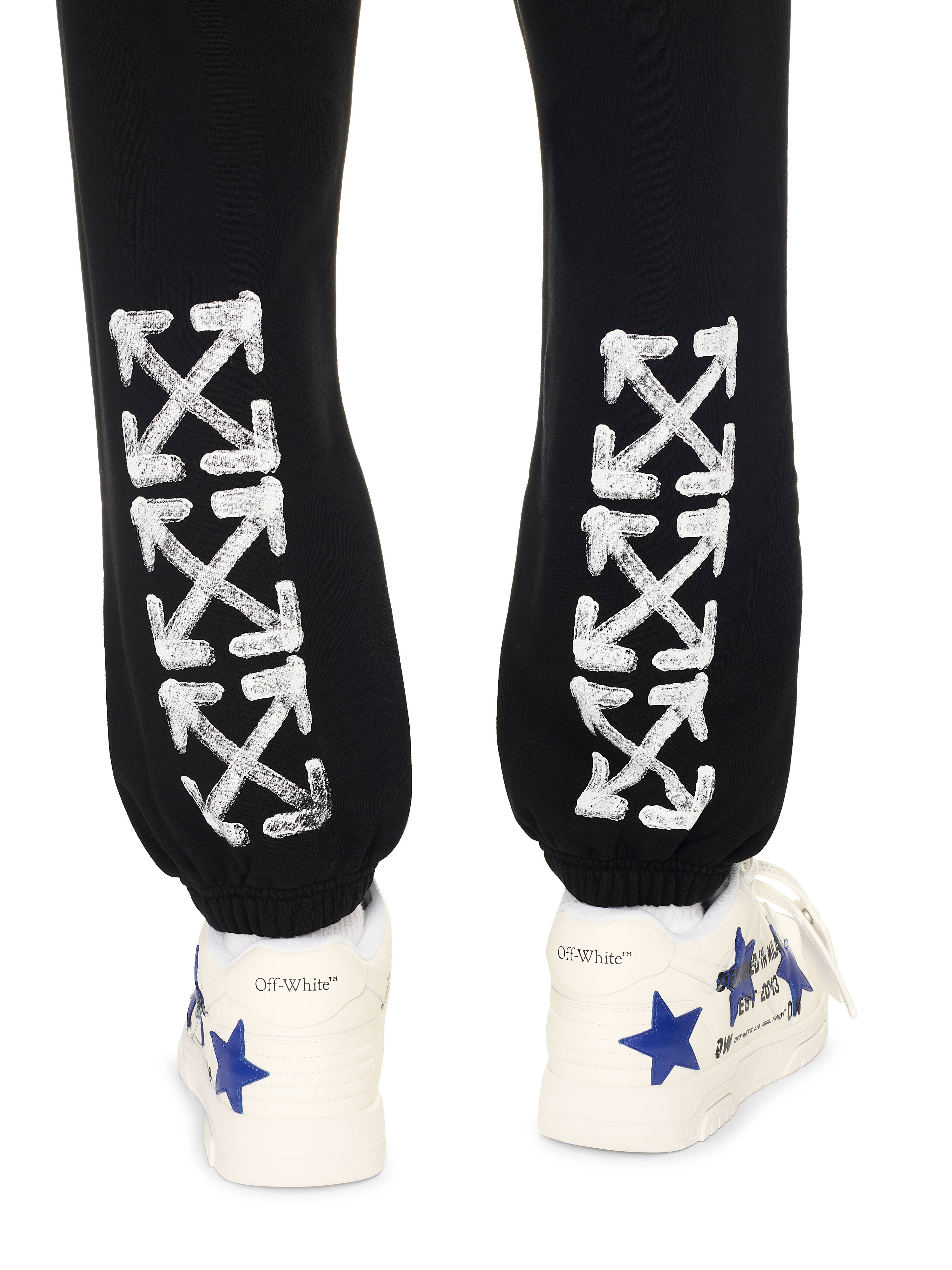 Off-White Spray Arrow Cuffed Sweatpants Black
