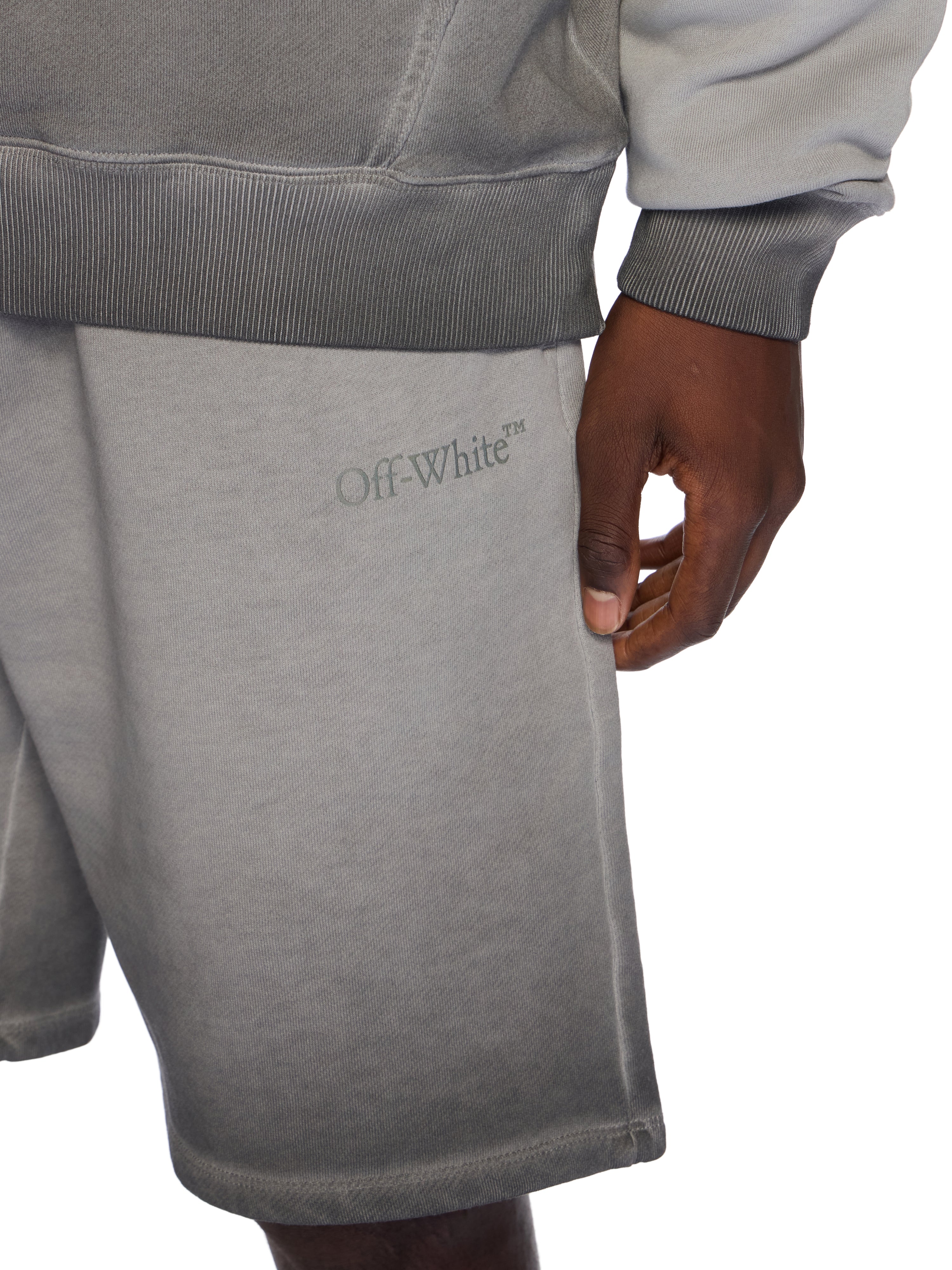 Off-White Laundry Diagonal Skate Sweatshorts Black