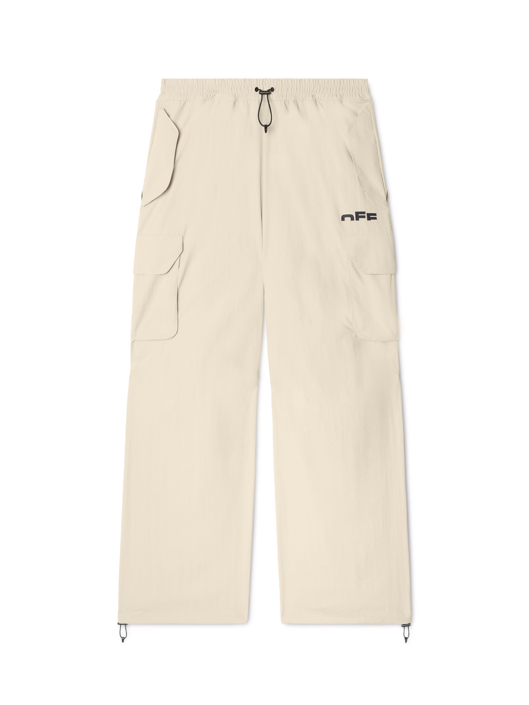 Off-White Gray Off Split Track Pants Neutrals