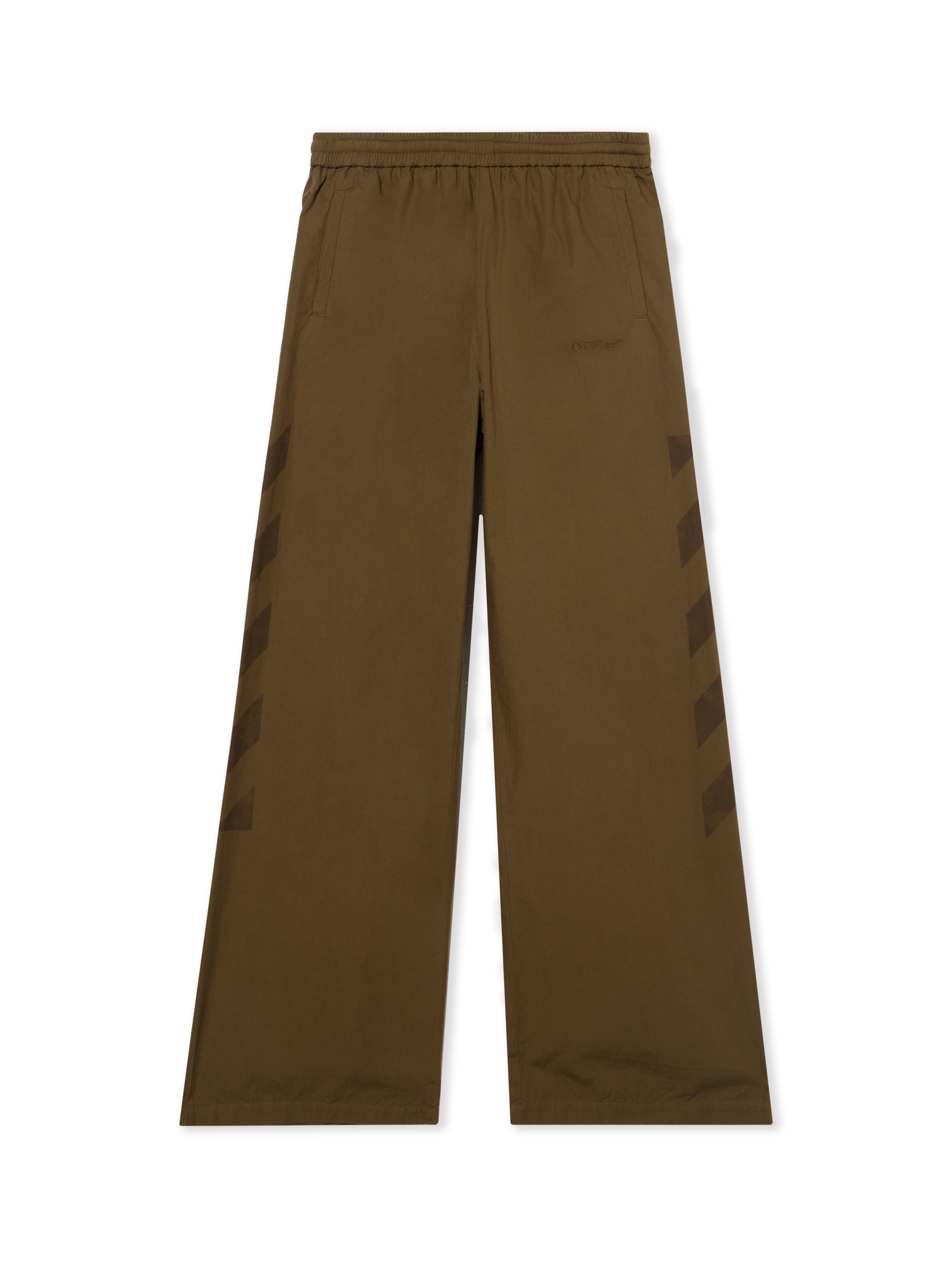 Off-White Diagonal Cotton Trackpants Beech