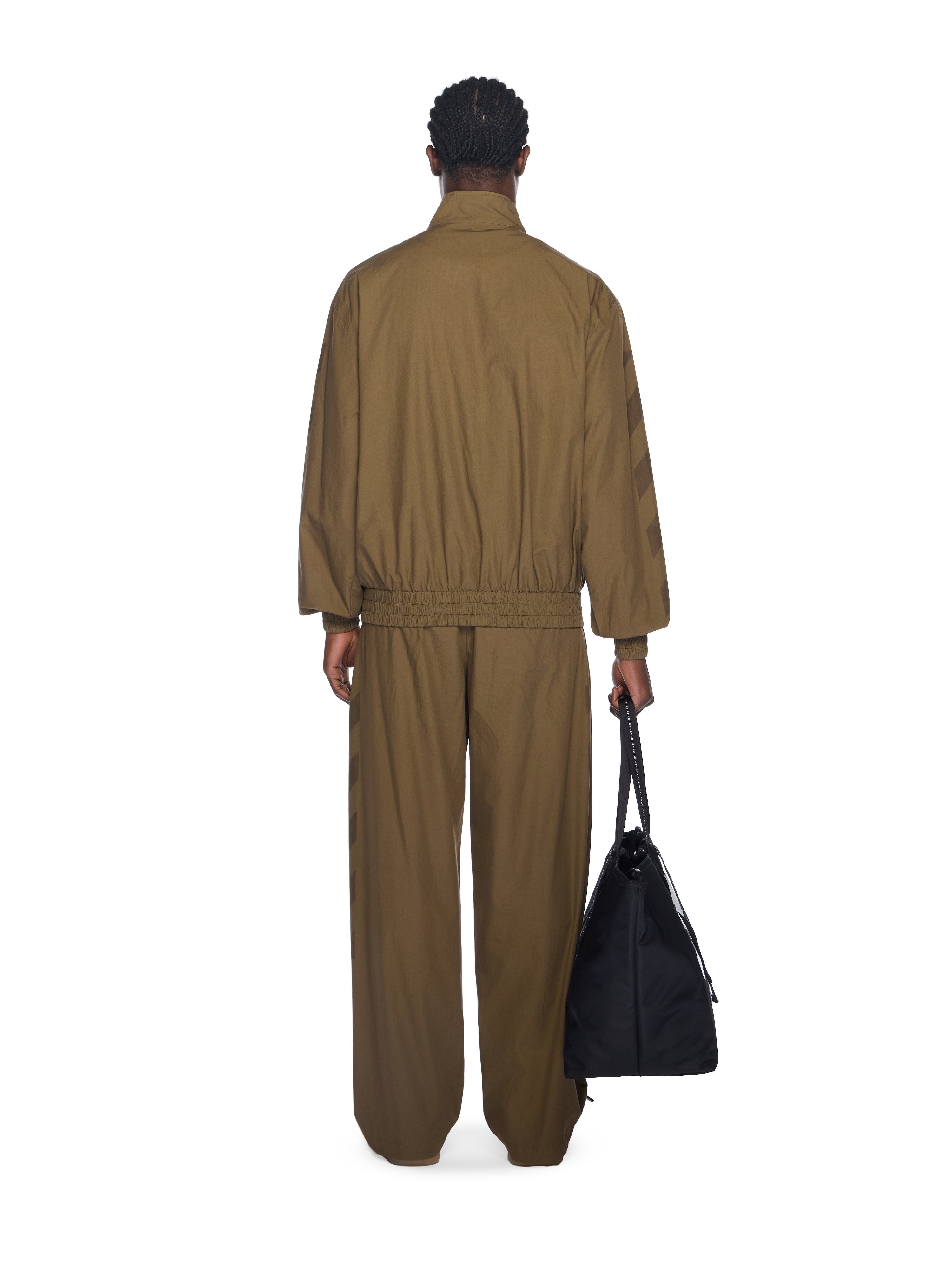 Off-White Diagonal Cotton Trackpants Beech