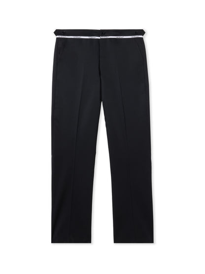 Off-White Wool Mini Flare Pants Black