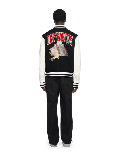 Off-White Wool Mini Flare Pants Black
