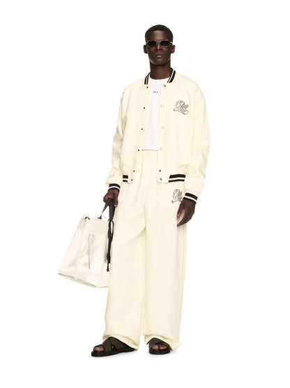 Off-White Off Italic Linen Souvenir Pan Neutrals