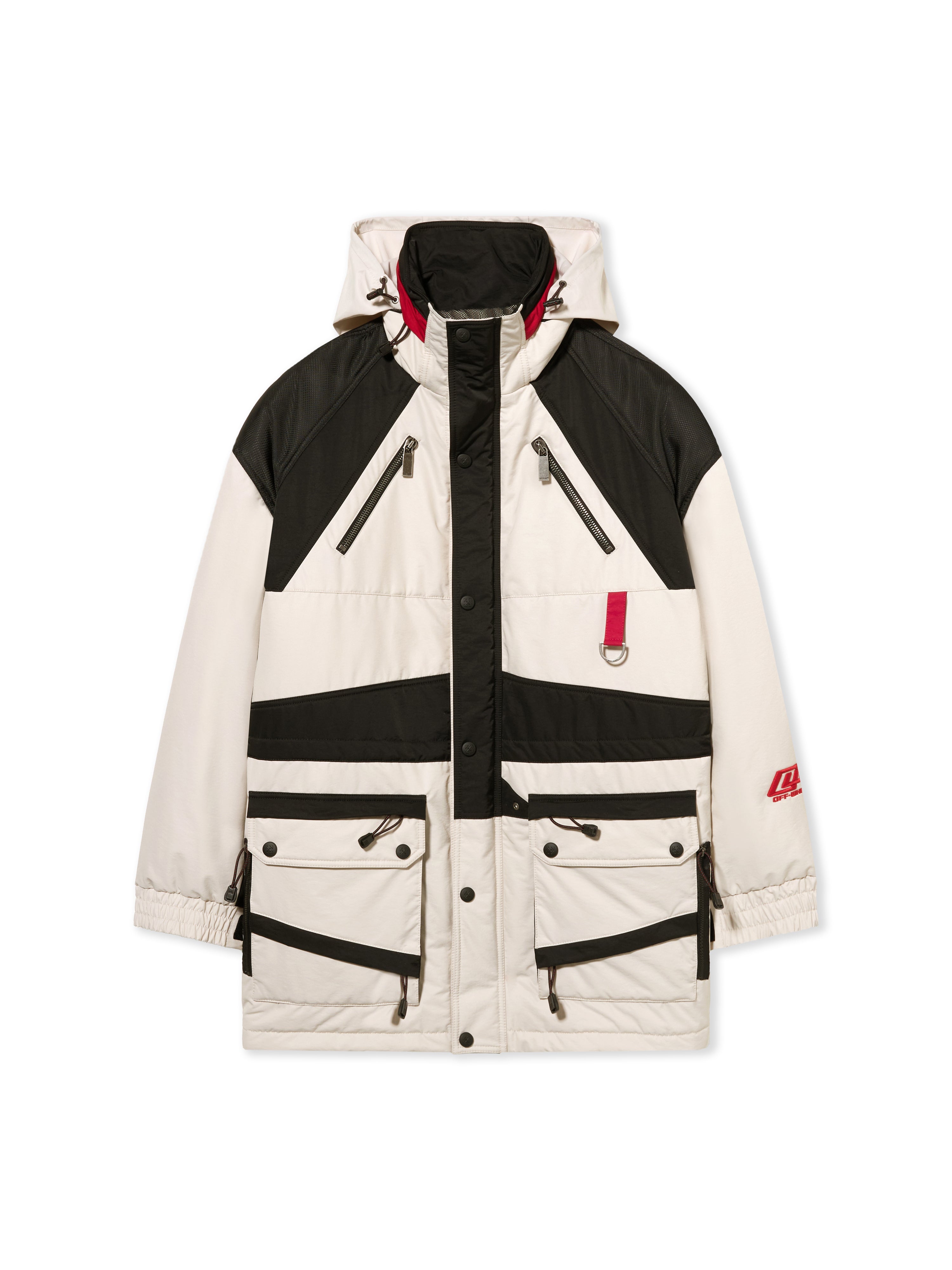 Off-White Sporty Color Block Parka