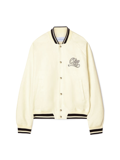 Off-White Off Italic Linen Souvenir Var Neutrals