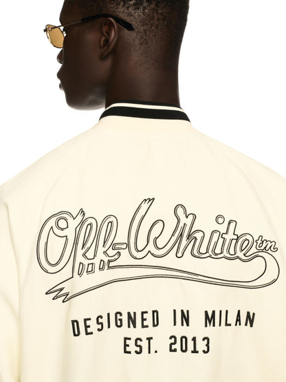 Off-White Off Italic Linen Souvenir Var Neutrals