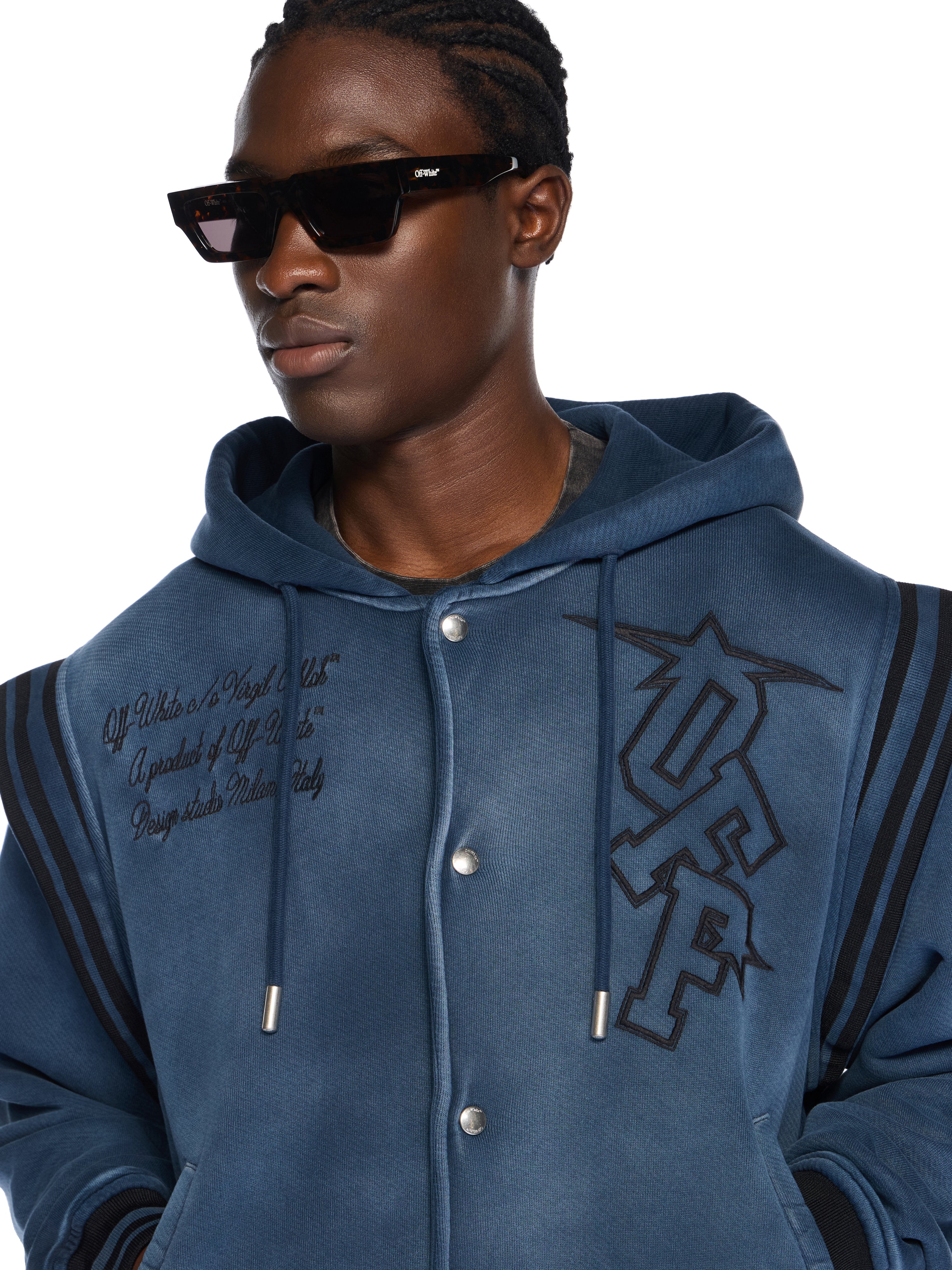 Off-White Arrow Fleece Varsity Hoodie Vintage