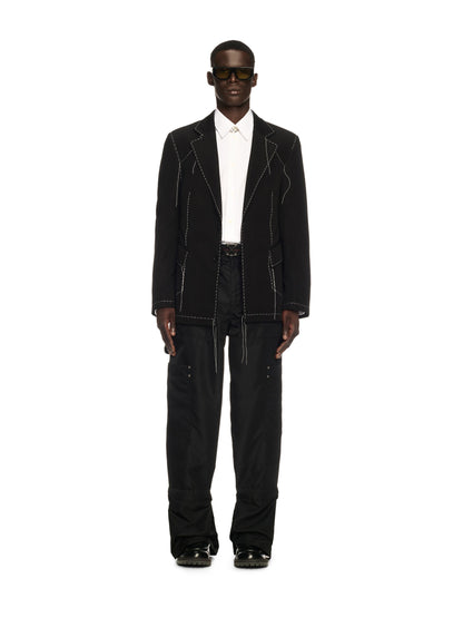 Off-White 00 Stitch Woolgab Relax Jkt Black