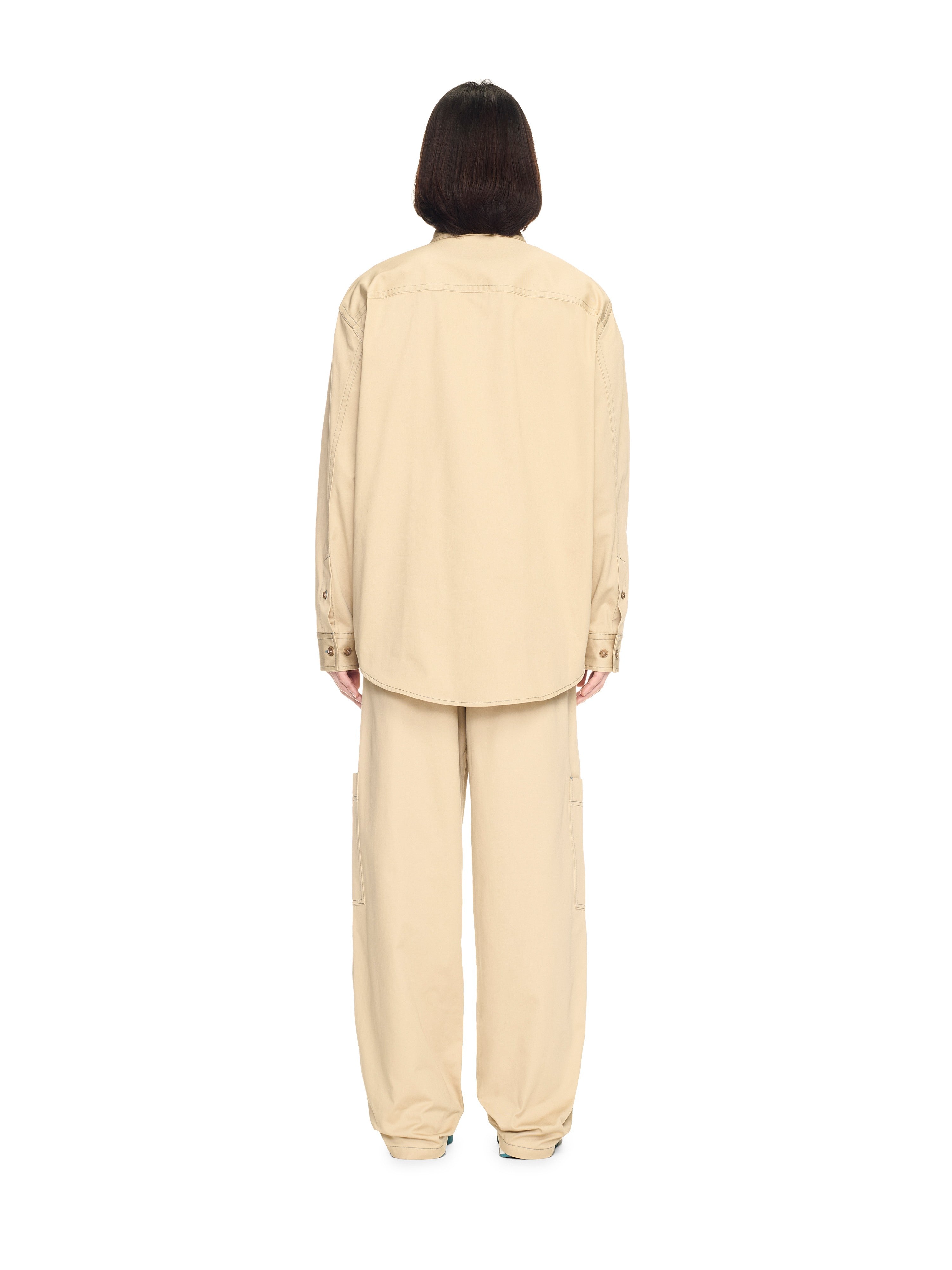 Off-White Stitch Cotgab Milit Overshir Grey