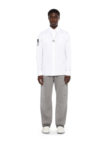 Off-White Emblem Poplin Military Shirt