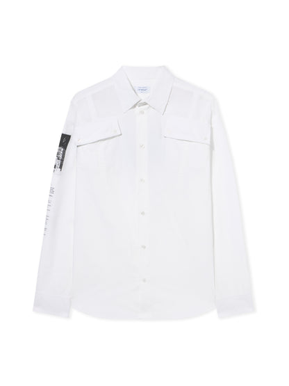 Off-White Emblem Poplin Military Shirt