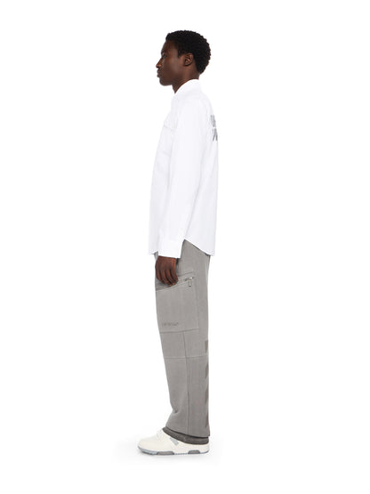 Off-White Emblem Poplin Military Shirt
