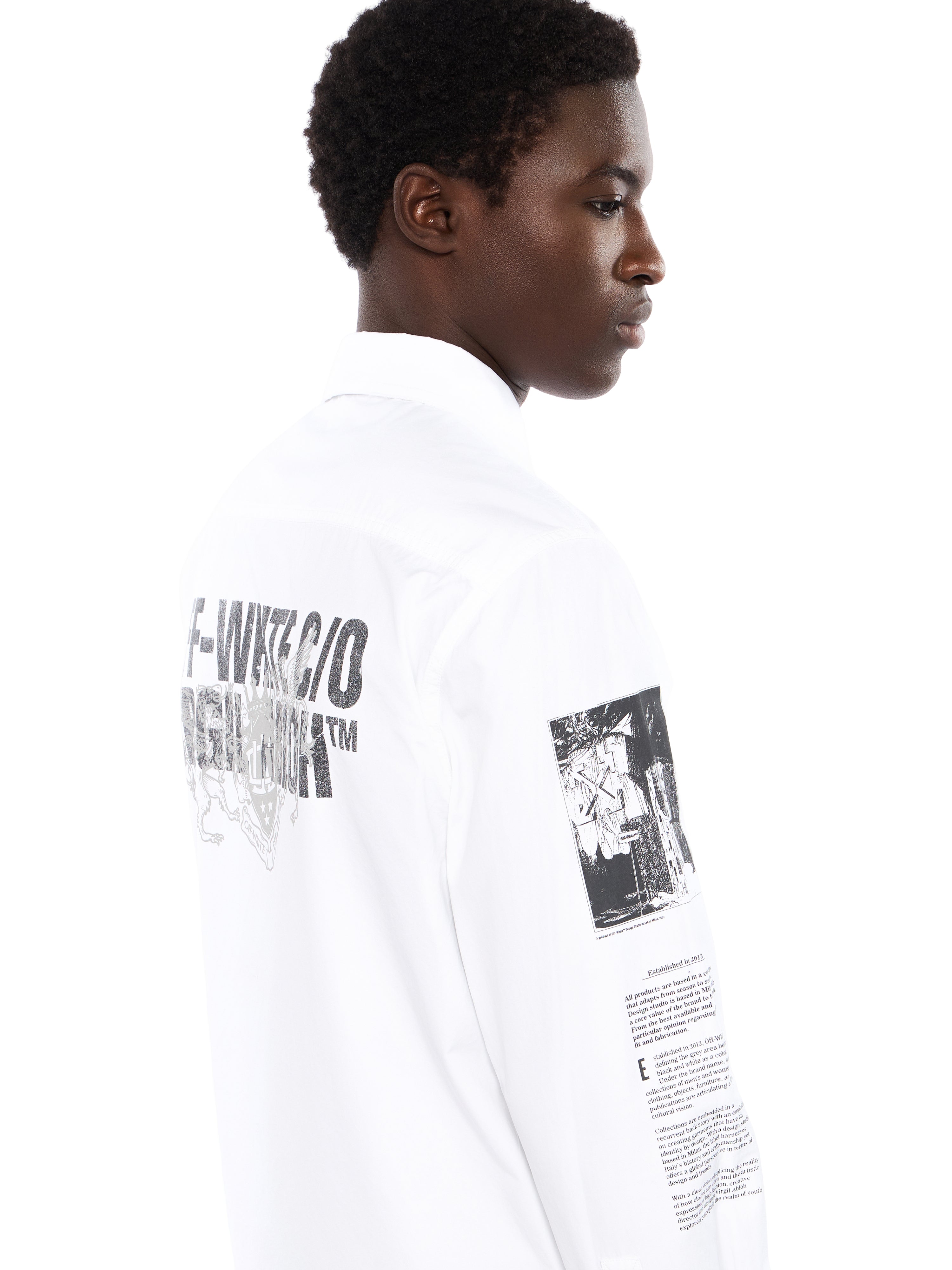 Off-White Emblem Poplin Military Shirt