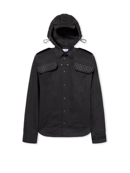 Off-White Studded Hooded Visor Arrow Shirt None