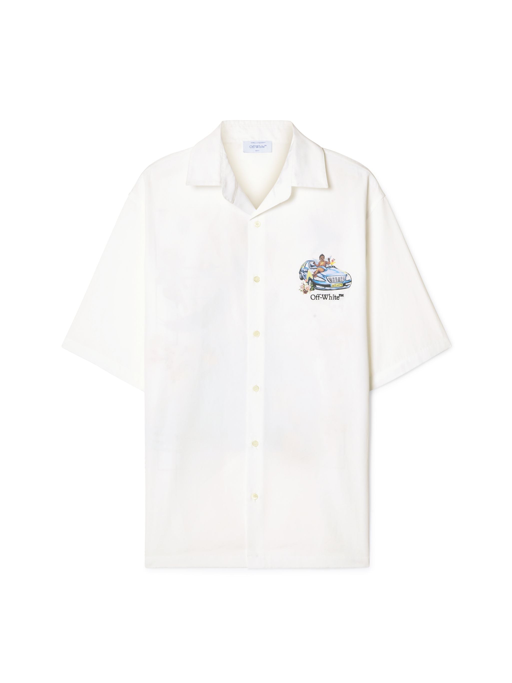 Off-White White Fresco Arrow Bowling Shirt