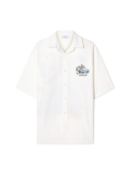 Off-White White Fresco Arrow Bowling Shirt