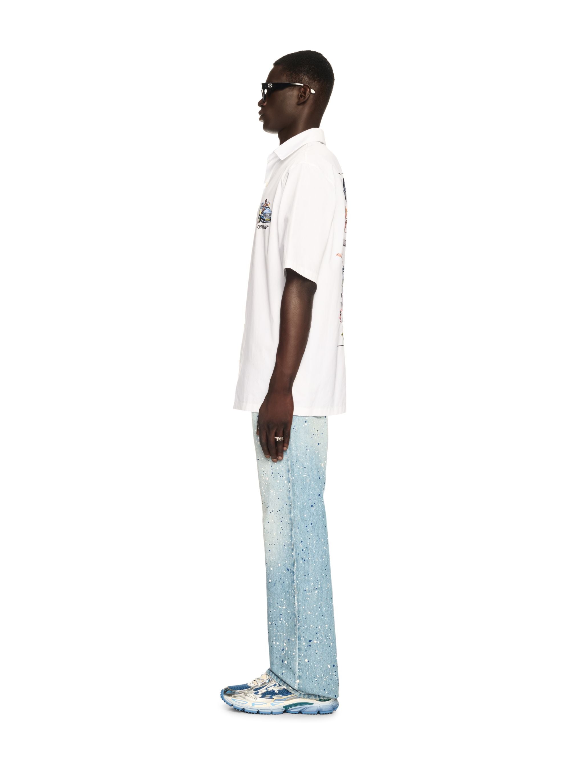 Off-White White Fresco Arrow Bowling Shirt