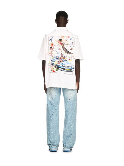 Off-White White Fresco Arrow Bowling Shirt