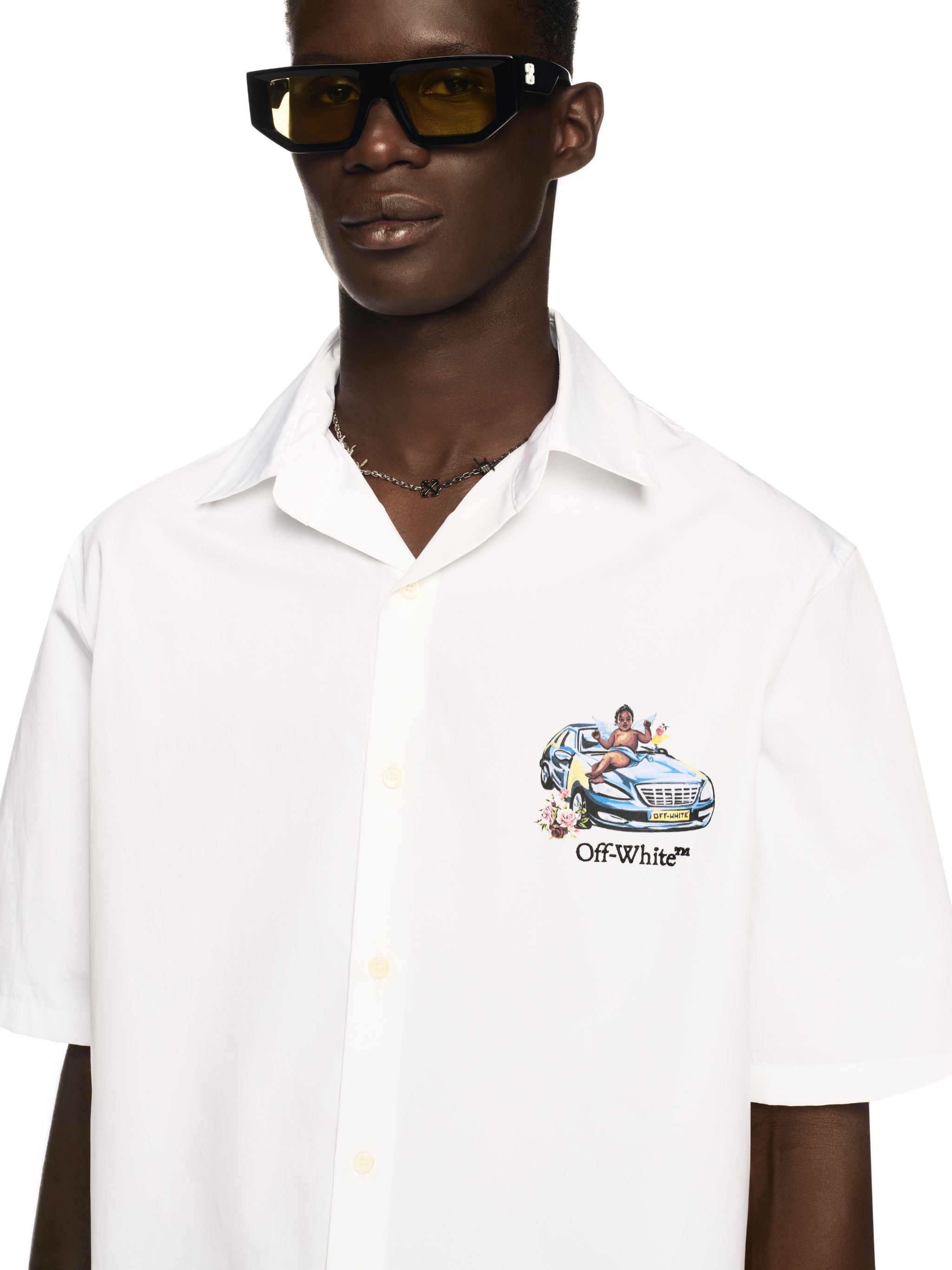 Off-White White Fresco Arrow Bowling Shirt