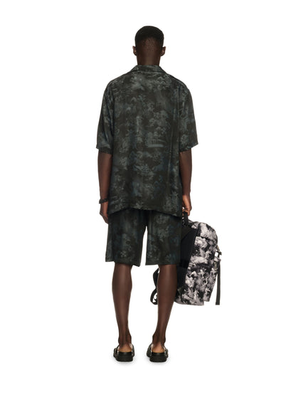 Off-White Black Jacquard Fresco Bowling Shirt