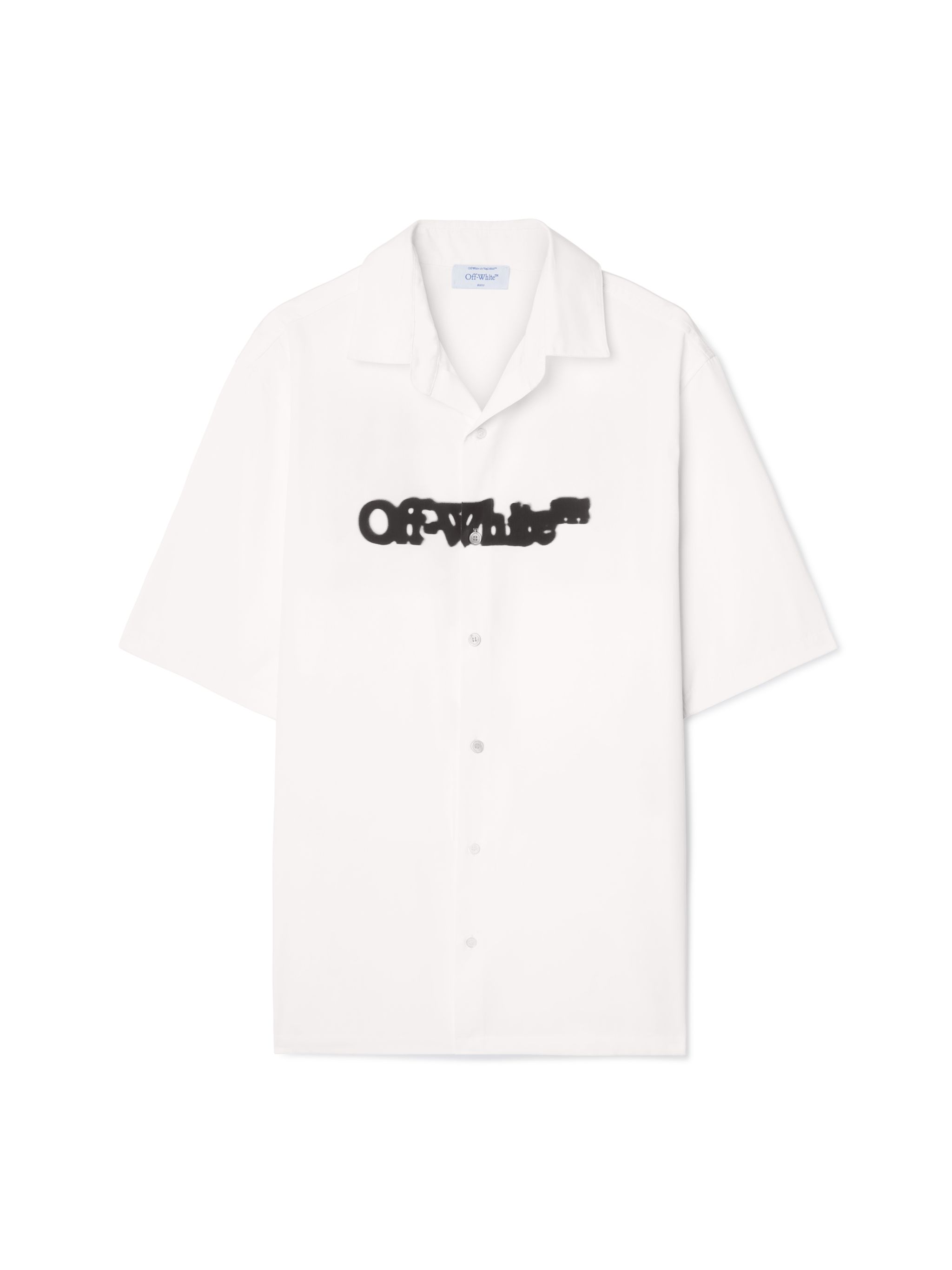 Off-White White Spray Arrow Bowling Shirt