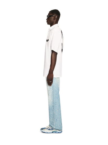 Off-White White Spray Arrow Bowling Shirt