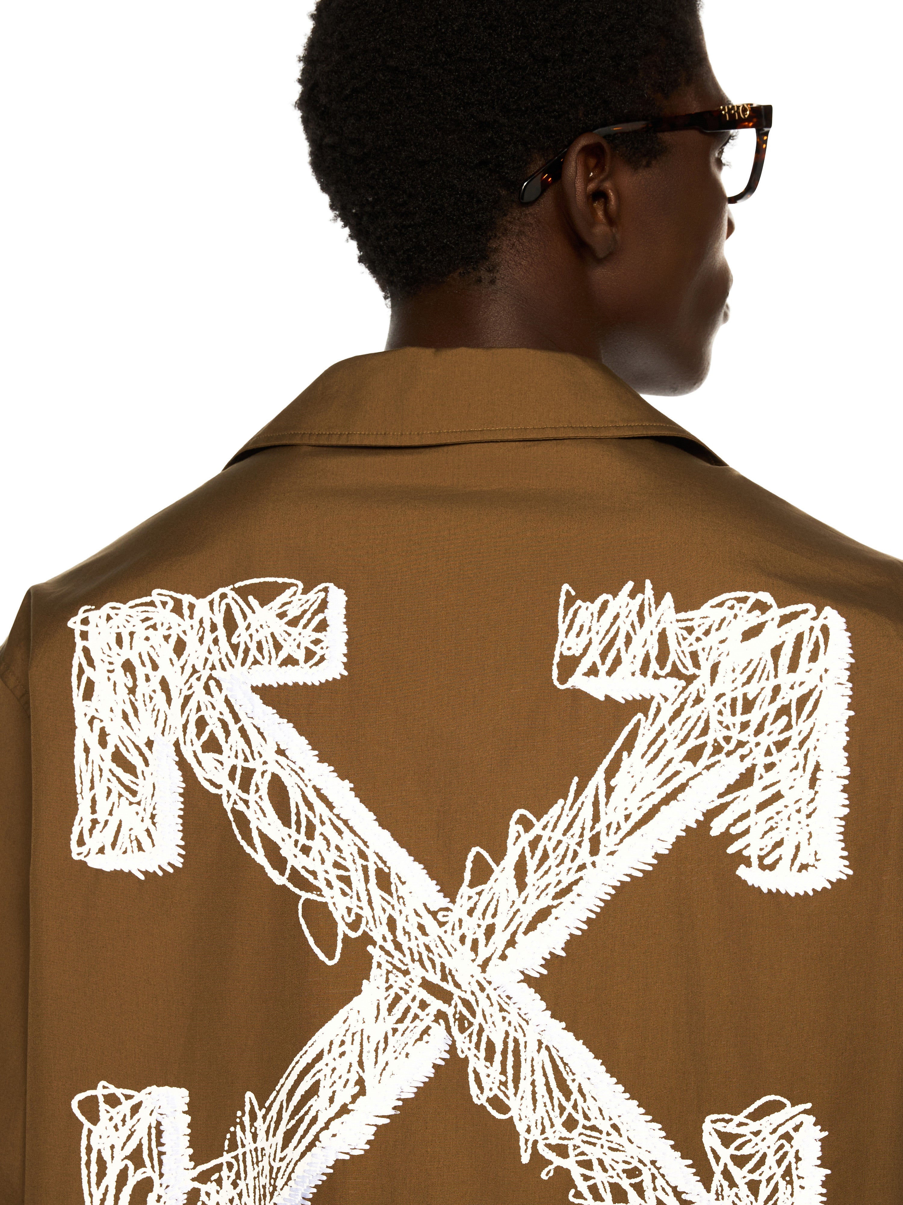 Off-White Scribble Arrow Poplin Shirt Beech