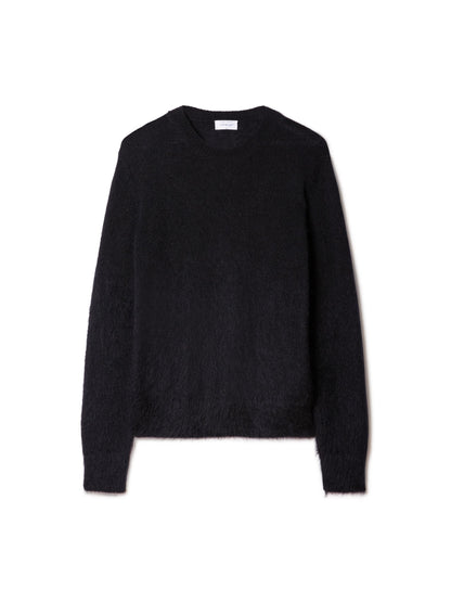 Off-White Mohair Arrow Knit Crewneck Black