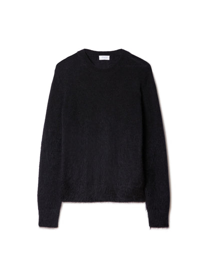 Off-White Mohair Arrow Knit Crewneck Black